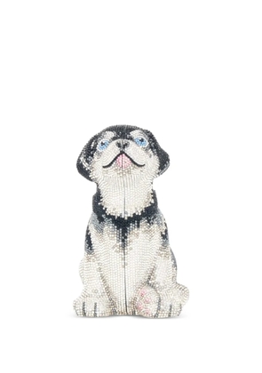 Judith Leiber Puppy Sadie crystal-embellished clutch bag - White