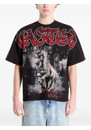 WASTED Boxy Defy graphic-print T-shirt - Black