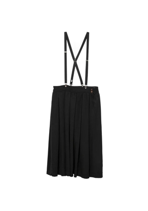Black Comme Des Garçons braced midi skirt