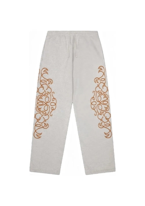 Denim Tears embroidered track pants - Grey