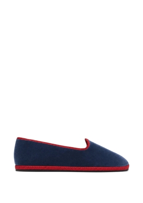 Scarosso William IV velvet slippers - Blue