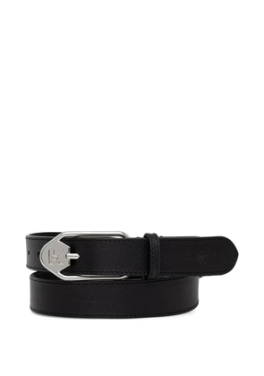 Karl Lagerfeld Jeans logo-plaque buckle belt - Black