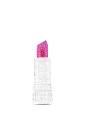 Judith Leiber crystal-embellished lipstick-shaped clutch bag - White