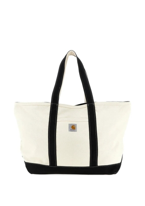 Carhartt WIP logo-patch canvas tote bag - White