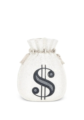 Judith Leiber crystal-embellishment clutch bag - White