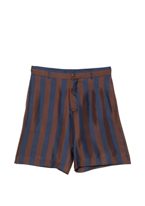 FENDI striped drawstring shorts - Blue