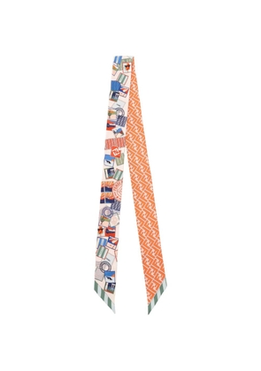 FENDI wrappy FF-logo scarf - Orange