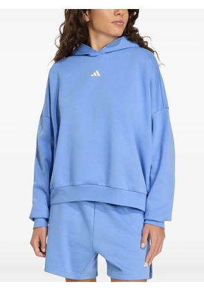 adidas Studio logo-print hoodie - Blue