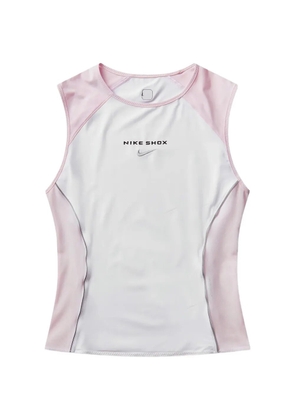 Nike Shox logo-embroidered tank top - White