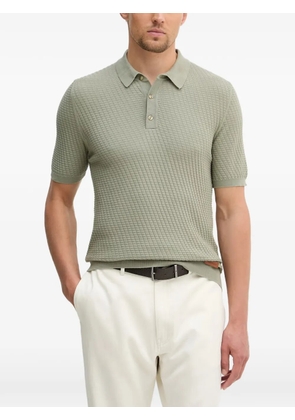 Trussardi textured-knit polo shirt - Green