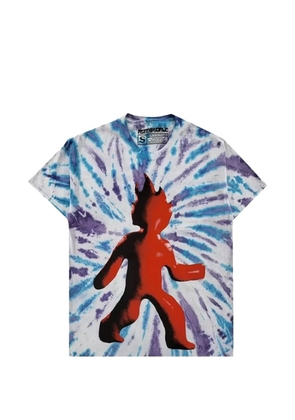 Travis Scott tie-dye graphic-print T-shirt - White