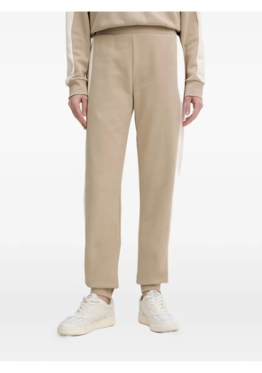 Armani Exchange logo-embroidered side-stripe track pants - Neutrals