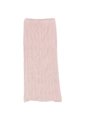 Gongdid Design crinkled-finish elasticated-waist skirt - Pink