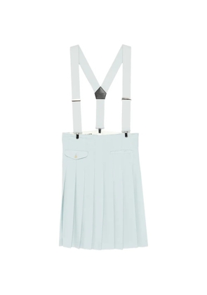 Comme des Garçons Homme Plus pleated suspender skirt - Blue