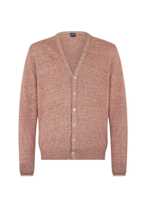 Fedeli V-neck cardigan - Red