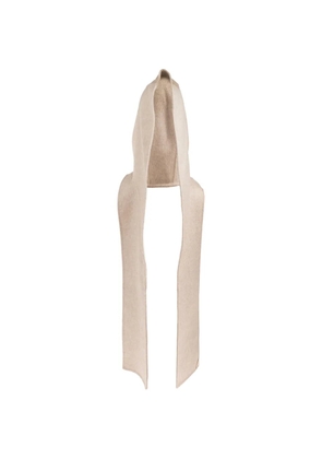 Max Mara Erba hooded cashmere scarf - Neutrals