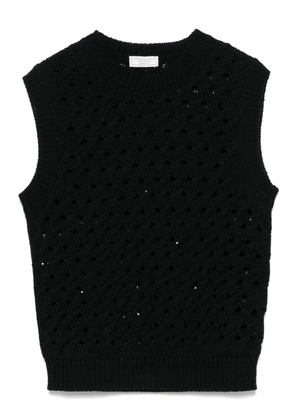 Peserico open-knit tank top - Black
