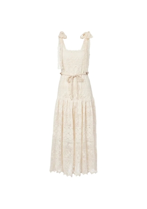 ZIMMERMANN lace-knit maxi dress - Neutrals