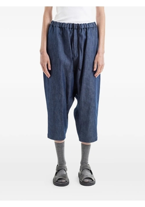 Comme Des Garçons drawstring dropped-crotch trousers - Blue