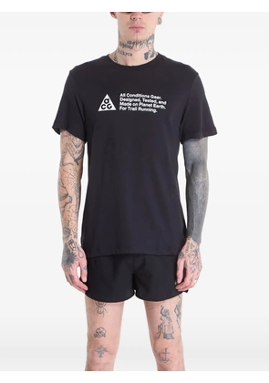 Nike ACG logo-print T-shirt - Black