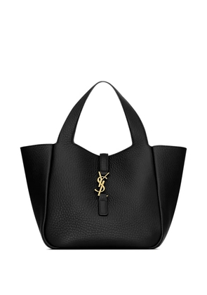 Saint Laurent mini Le 5 À 7 Bea grained leather tote bag - Black