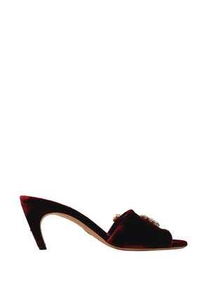 Christian Dior Pre-Owned Soul Swarovski rhinestone mules - Red