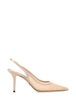 Jimmy Choo Love mesh slingback pumps - Neutrals