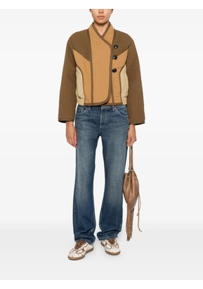 Ba&Sh Cisca quilted panelled cotton jacket - Brown