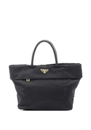 Prada Pre-Owned Triangle-logo tote bag - Black