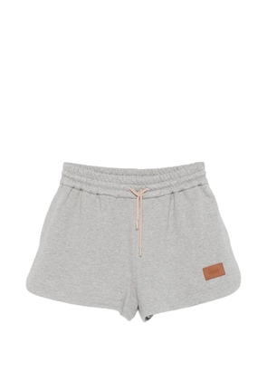 FENDI logo-patch track shorts - Grey