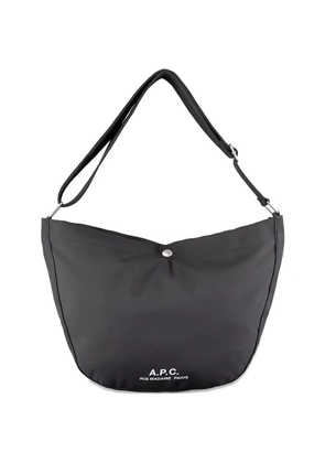 A.P.C. Journal logo-print messenger bag - Black