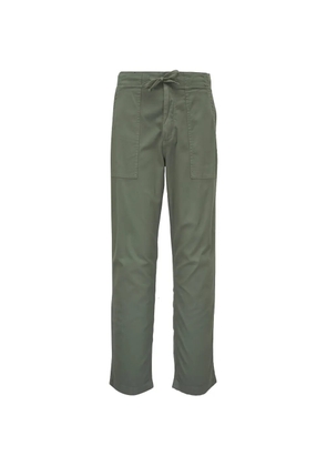 FAHERTY drawstring-fastening patch-pocket trousers - Green