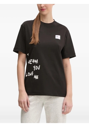 Ea7 Emporio Armani print-detail T-shirt - Black