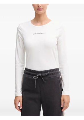 Ea7 Emporio Armani long-sleeve logo T-shirt - White