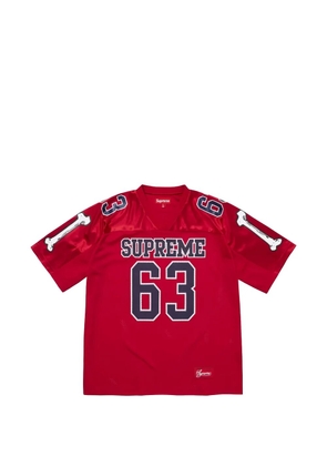 Supreme bones graphic-print Football jersey T-shirt - Red
