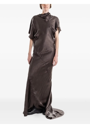 Rick Owens Seb Gown draped gown - Brown
