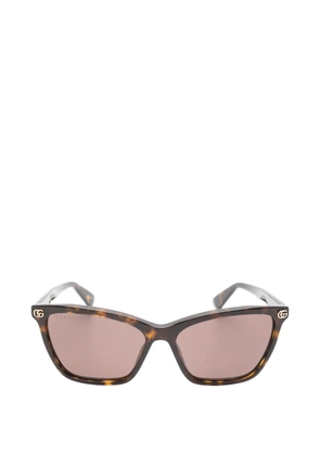 Gucci Eyewear Double-G tortoiseshell-effect sunglasses - Brown