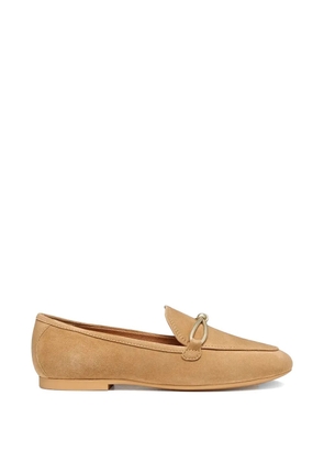 Geox New Palmaria knot-detail suede loafers - Neutrals
