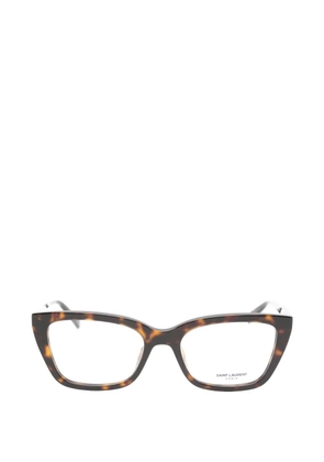 Saint Laurent Eyewear tortoiseshell-effect glasses - Brown