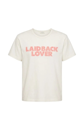 Second/Layer slogan-print crew-neck T-shirt - Neutrals