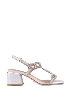 ALMA EN PENA crystal-embellished heeled sandals - Silver