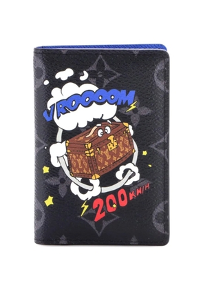 Louis Vuitton Pre-Owned Pocket Organizer Comic Trunk Monogram Eclipse Canvas small wallets - Black