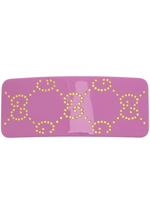 Gucci GG crystal-embellished hair accessory - Pink