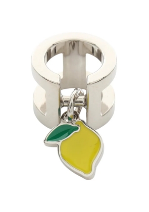 Hermès Pre-Owned 2020s mini H Citron ring - Silver
