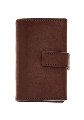 The Bridge press-stud leather cardholder - Brown