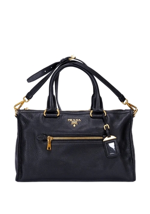 Prada Pre-Owned Motor grained leather tote bag - Black