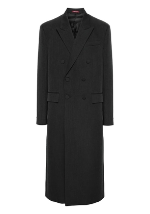 Gucci Ancora embroidered wool coat - Grey