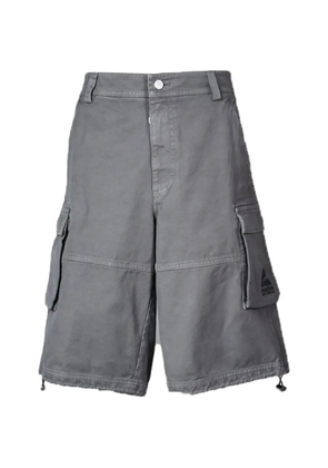 Martine Rose logo-print cargo shorts - Grey