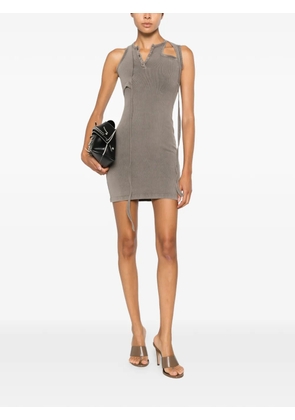 Ottolinger cut-out ribbed mini dress - Grey