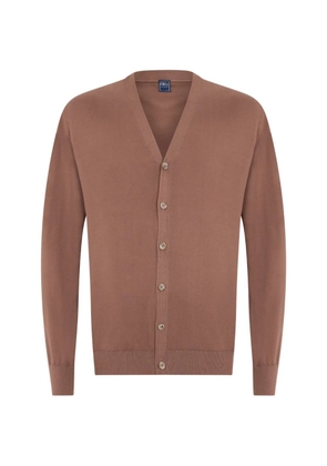 Fedeli V-neck cardigan - Brown